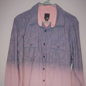 Bar III | Men's Ombre Button Up Size L